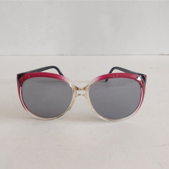 Vintage 80s Jaclyn Smith? France Sunglasses Ombre Oversized FRAMES ONLY - Picture 1 of 10